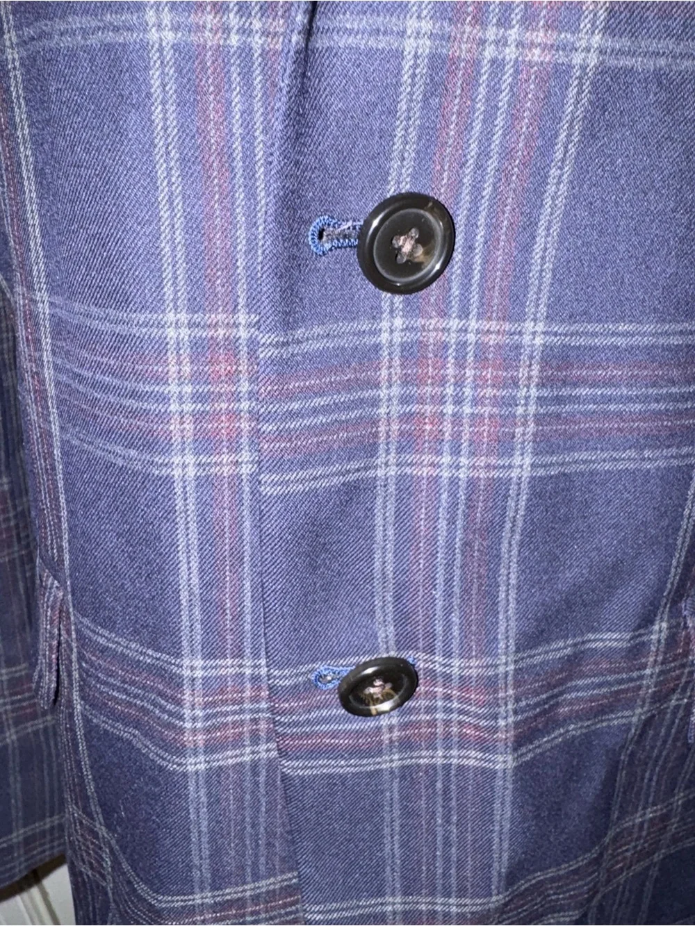 Ralph Lauren Men's Navy Plaid Sport Coat